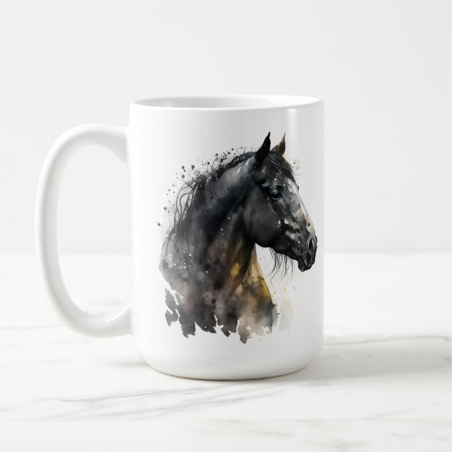 Taza De Café Horse Series 15 oz Classic Mug (Izquierda)
