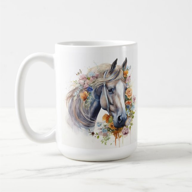 Taza De Café Horse Series 15 oz Classic Mug (Izquierda)