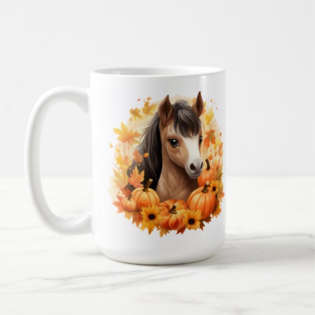 Taza De Café Horse Series 15 oz Classic Mug (Izquierda)