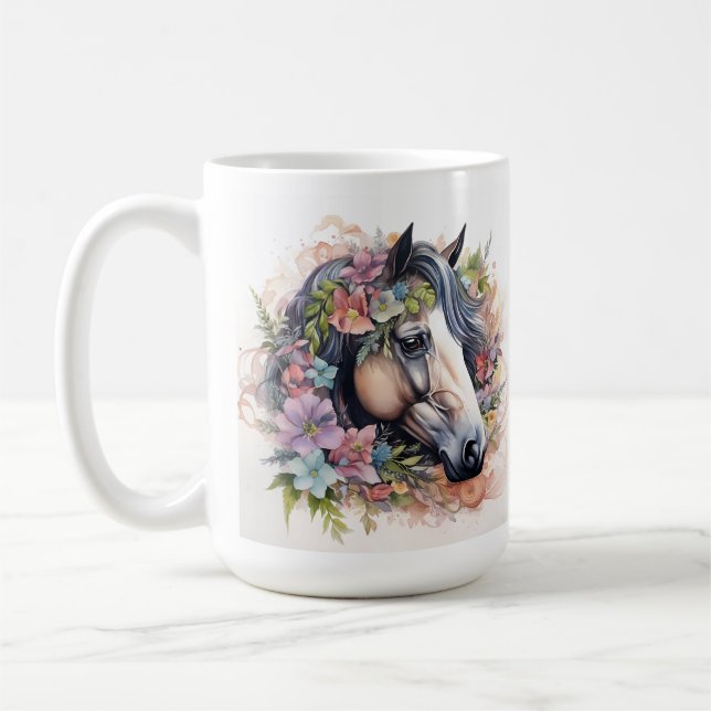 Taza De Café Horse Series 15 oz Classic Mug (Izquierda)