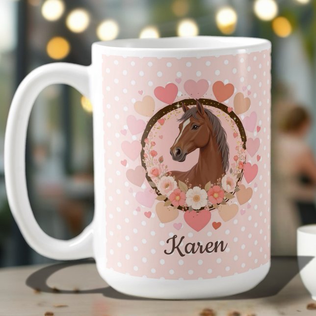 Taza De Café Horse Valentine (Celebrate in style with this charming birthday invitation featuring a beautiful horse design. 
)