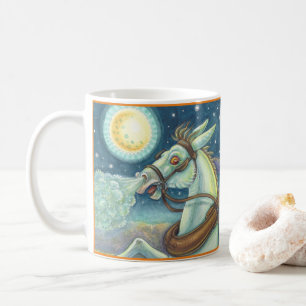 TAZA DE CAFÉ HORSEMANA SIN CABEZA EN MULA, MUG HALLOWEEN