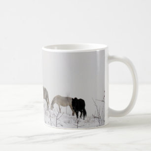 Taza De Café Horses Winter Photo Classic White Mug