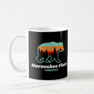 Taza De Café Horseshoe Flats Virginia VA Bear Retro Vintage