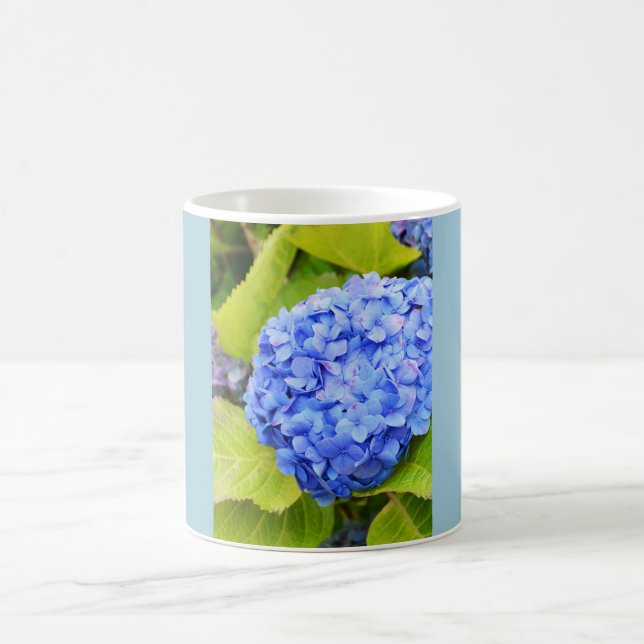 Taza De Café Hortensia azul (Centro)