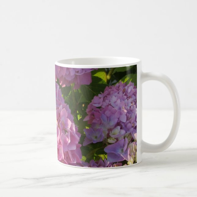 Taza De Café Hortensias rosadas (Derecha)