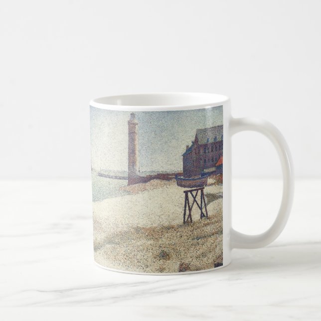 Taza De Café Hospicio y faro, Honfleur de Georges Seurat (Derecha)
