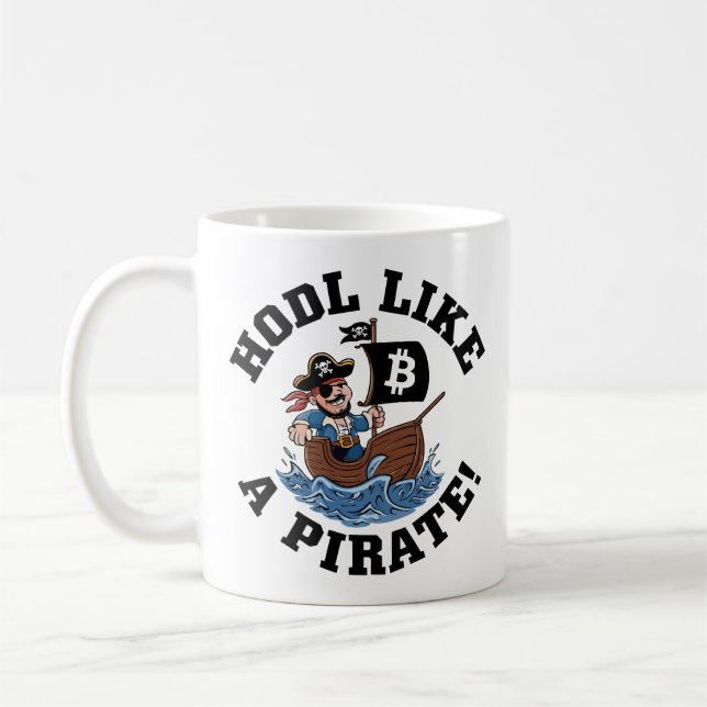 Taza De Café ¡HOSTÉNGASE como un pirata! - Mar criptográfico to (Izquierda)