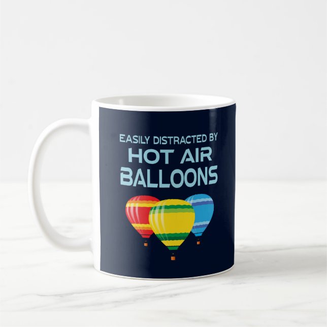 Taza De Café Hot Air Balloons Funny Ballooning (Izquierda)