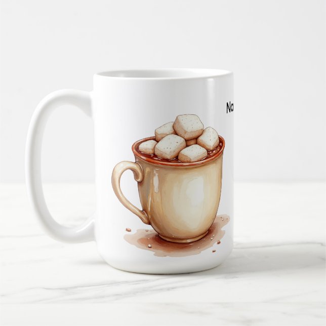Taza De Café Hot Chocolate Marshmallow Mug on a Mug (Izquierda)