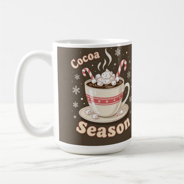 Taza De Café Hot cocoa season holiday merry christmas (Izquierda)
