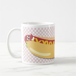 Taza De Café Hot Diggity Dog Fun Vintage Personalizado Retro Ar