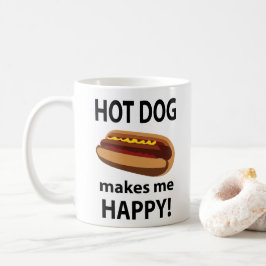 Taza De Café Hot Dog Me Hace Feliz Hot Dog