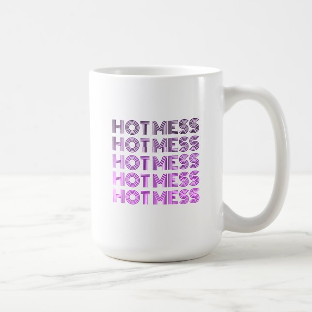 Taza De Café Hot Mess Coffee Mug (Derecha)