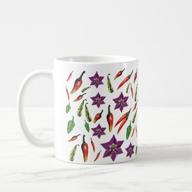 Taza De Café Hot Peppers personalizados (Izquierda)