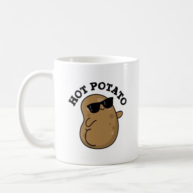Taza De Café Hot Potato Funny Veggie Pun (Izquierda)