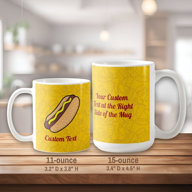 Taza De Café Hotdog Coffee Mug (Subido por el creador)