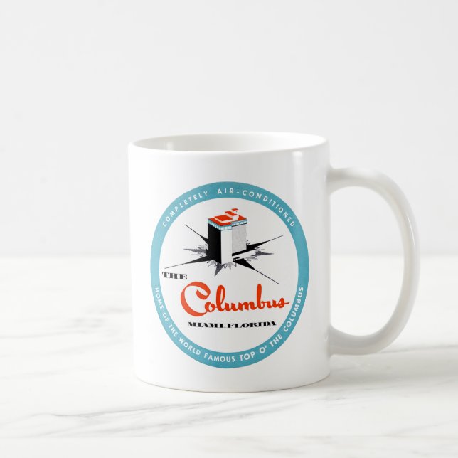 Taza De Café Hotel Columbus Miami Florida (Derecha)