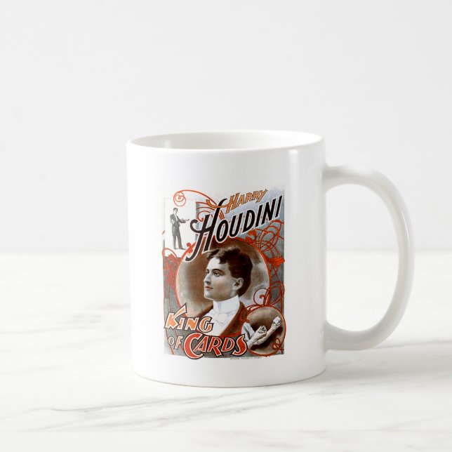 Taza De Café Houdini - rey de tarjetas (Derecha)
