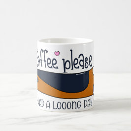 Taza De Café Hound Basset que he tenido un largo día