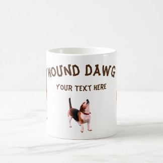 Taza De Café Hound Dawg Beagle Funny Personalizado