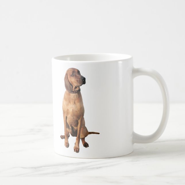 Taza De Café Hound de bobina de hueso rojizo (A) (Derecha)