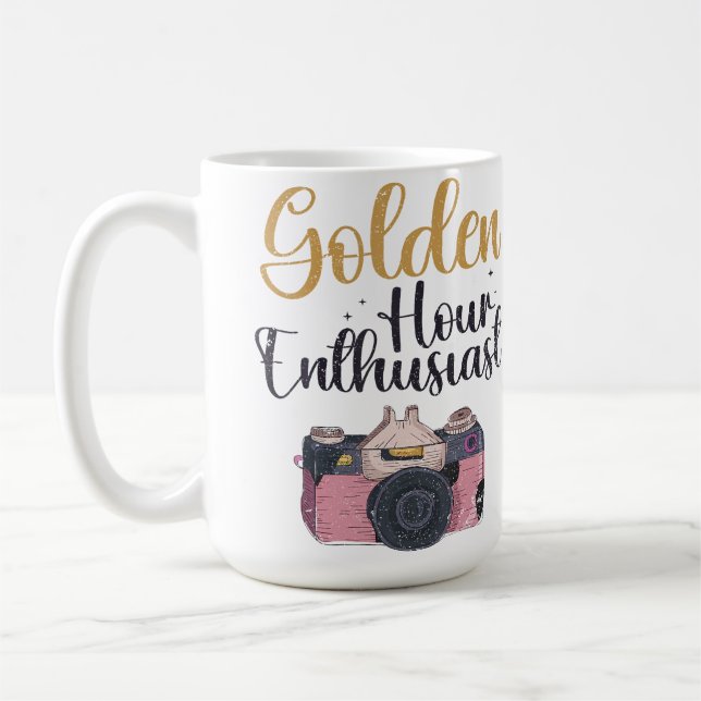 Taza De Café Hour Enthusiast - Photographer Funny Photography (Izquierda)