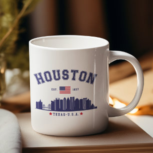 Taza De Café Houston Skyline in Modern Style