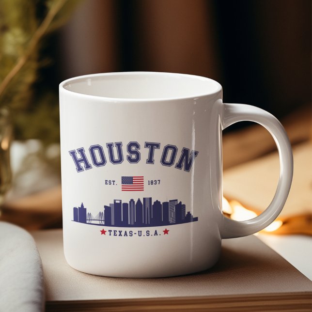 Taza De Café Houston Skyline in Modern Style (Subido por el creador)