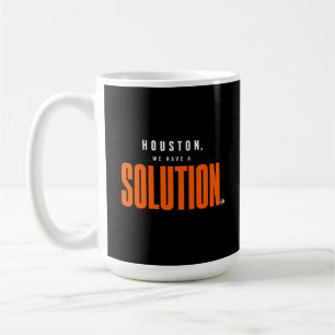 Taza De Café Houston Tenemos una Solución Fútbol Naranja