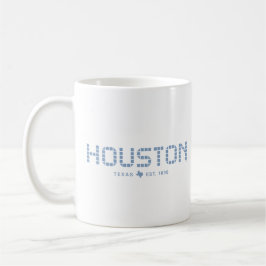 Taza De Café Houston Tile, Blue Tile, Houston Texas