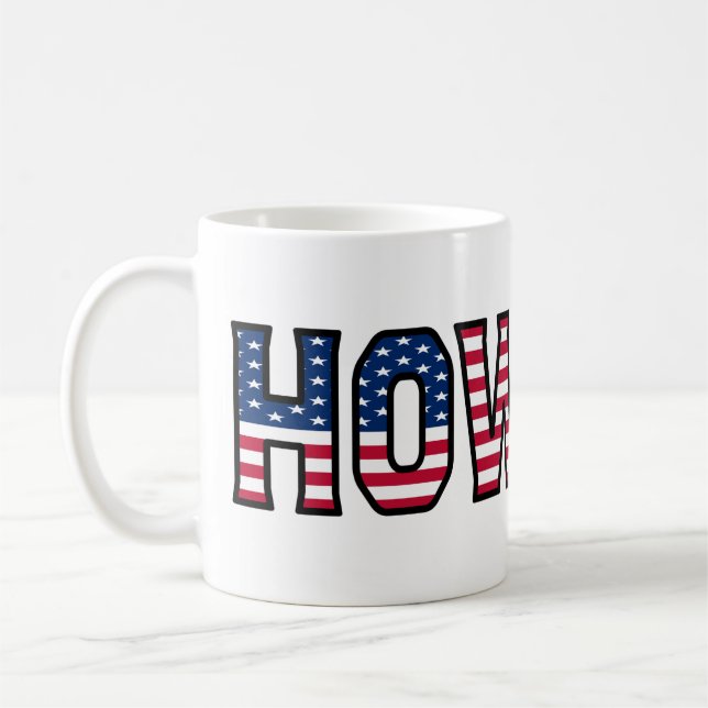 Taza De Café Howard Name Vorname USA styled Tasse Kaffeetasse (Izquierda)