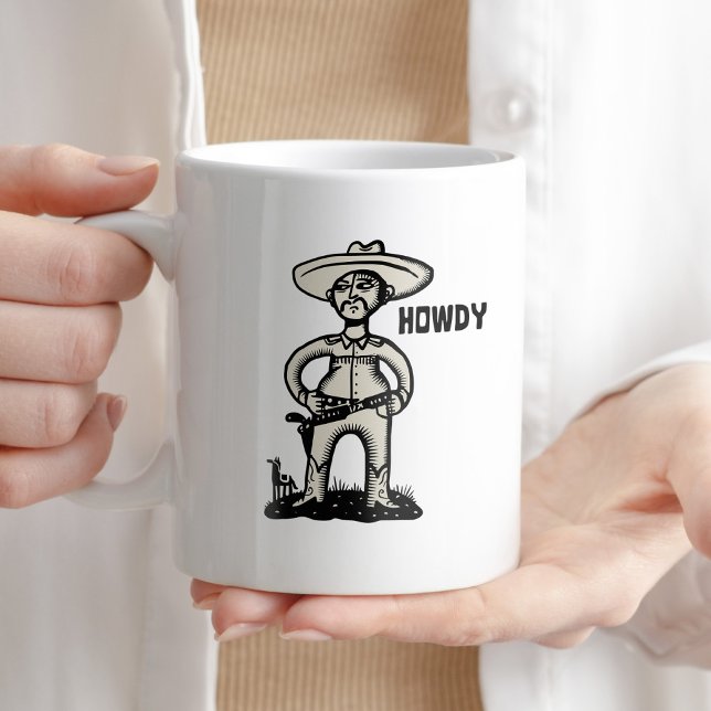 Taza De Café Howdy Cowboy Coffee Humor Mug (Subido por el creador)