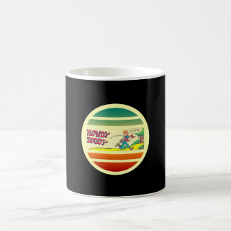 Taza De Café Howdy Doody Fishing Retro Comic Book