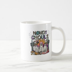 Taza De Café Howdy Ghouls Western Halloween Fall Ghosts Boo