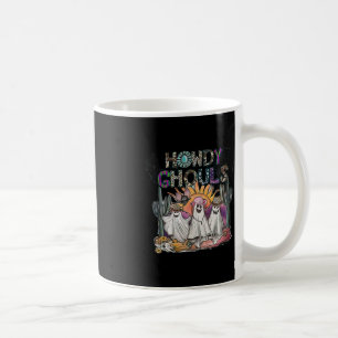 Taza De Café Howdy Ghouls Western Halloween Fall Ghosts Boo