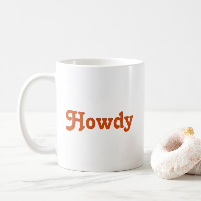 Taza De Café Howdy Mug (Con donut)
