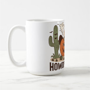 Taza De Café Howdy Witch Halloween Western Design