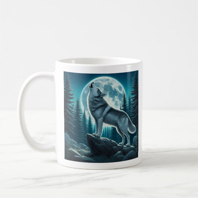 Taza De Café Howling Wolf (Izquierda)