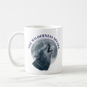 Taza De Café Howling Wolf y Moon