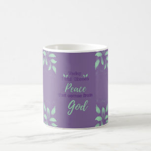 Taza De Café Hoy elegiré la Paz que venga de Dios.