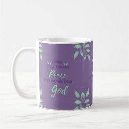 Taza De Café Hoy elegiré la Paz que venga de Dios.