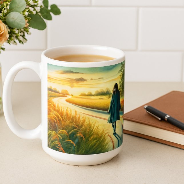 Taza De Café Hoy es tu día - Camina lejos de la inspiración (Ai generated mockup designed by Susang6)