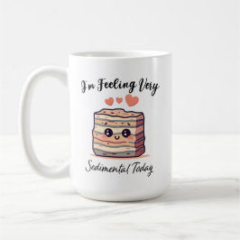 Taza De Café Hoy me siento sedimental - un polo de geología muy