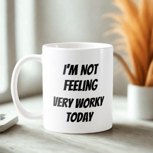 Taza De Café Hoy no me siento muy bien Chiste de Office