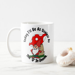 Taza De Café Hoy seré tan inútil como la G en Gnome