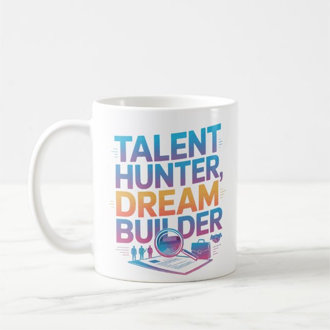 Taza De Café HR Professional Talent Hunter Dream Builder Mug (Izquierda)
