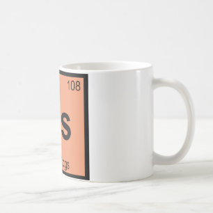 Taza De Café Hs - Perros calientes Símbolo de tabla periódica d