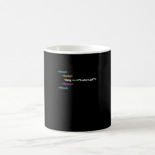 Taza De Café HTML divertido del código del programa de