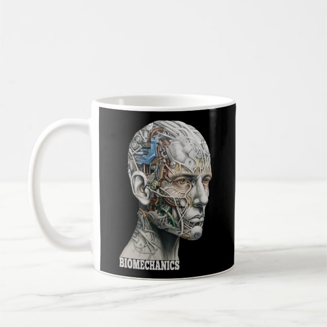 Taza De Café Hu Head Science Anatomía Biomecánica (Izquierda)